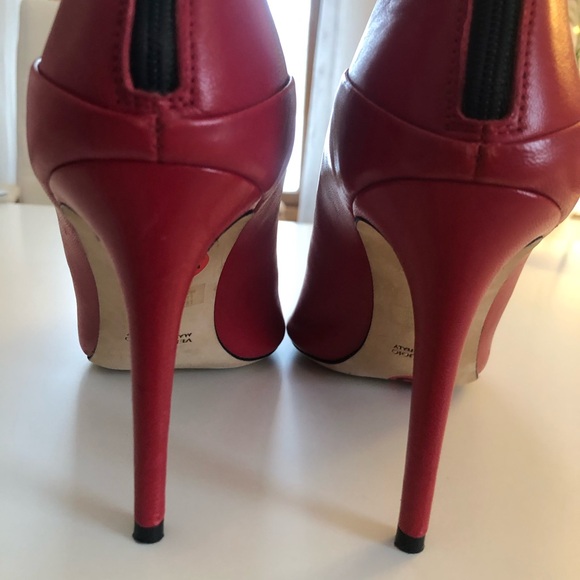 Grigiarancio Red Booties Made in Italy Size 8.5 - Picture 5 of 11